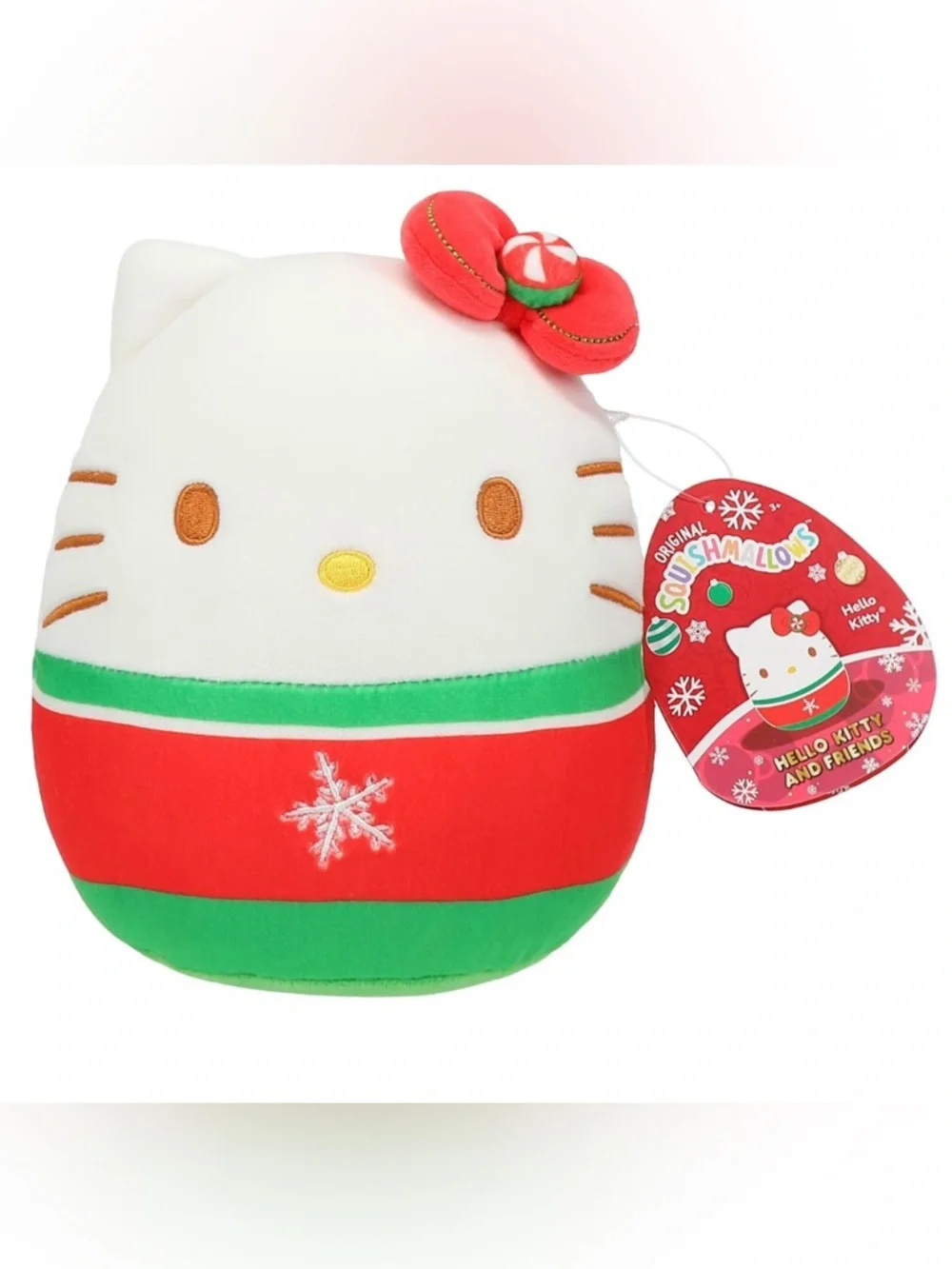 NEW!! Original Squishmallows Hello Kitty Christmas Plush- (NWT)